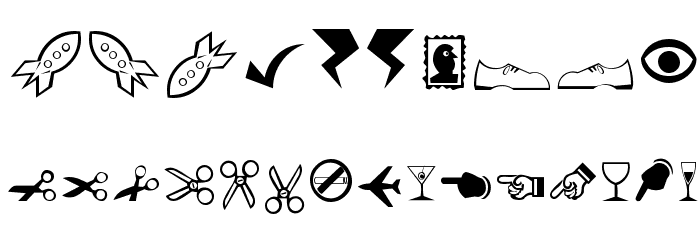 Journal Dingbats 3 Font OTHER CHARS
