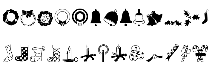 Journal Dingbats 4 Font LOWERCASE