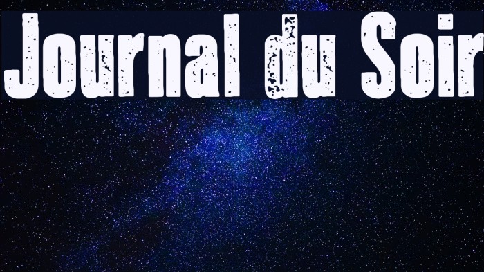 Journal du Soir Example 1