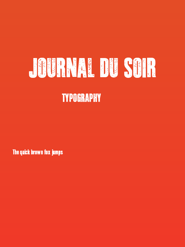 Journal du Soir Poster