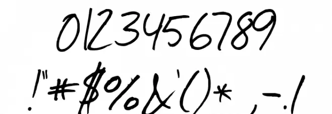 Journal Font OTHER CHARS