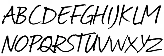 Journal Schriftart Groß