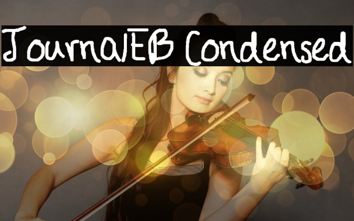 JournalEB Condensed Font examples
