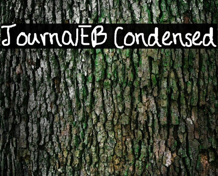 JournalEB Condensed Font examples