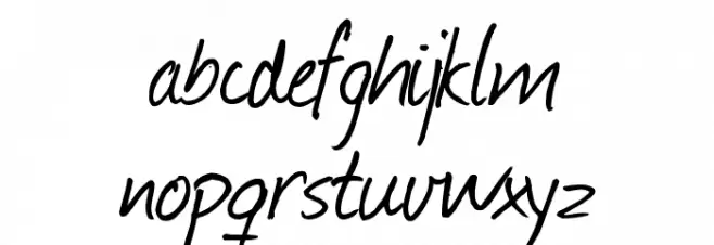 Journal Font LOWERCASE