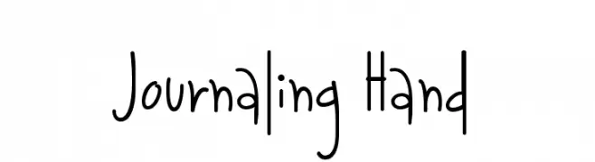 Journaling Hand  Frei Schriftart Herunterladen