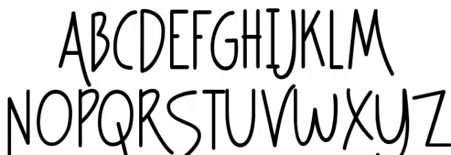 Journaling Hand Font Litere mari