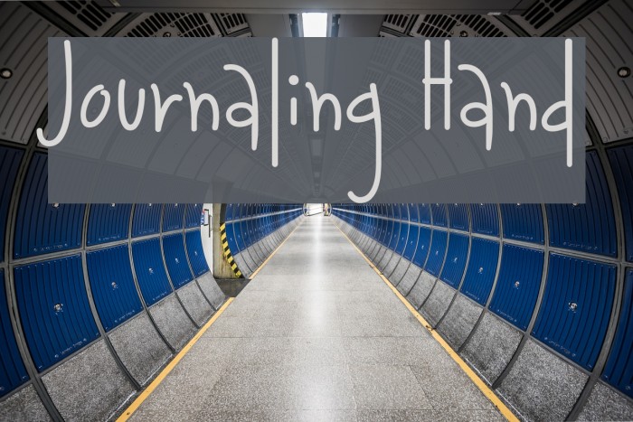 Journaling Hand Font examples