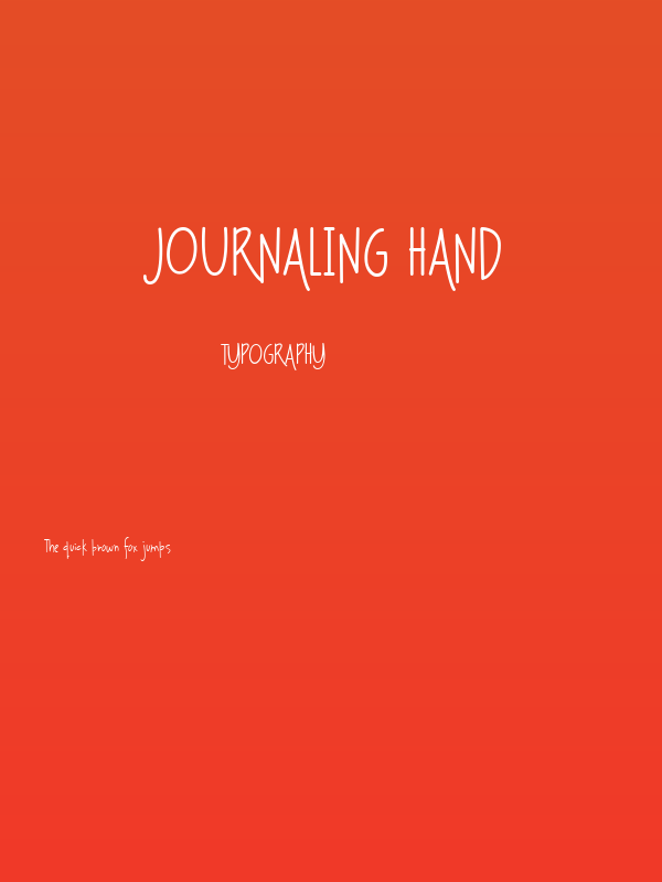 Journaling Hand Poster