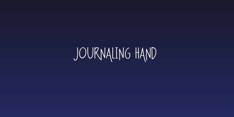 Journaling Hand Social Header