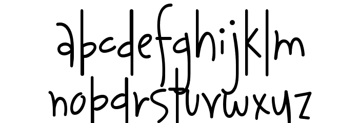 Journaling Hand Font LOWERCASE