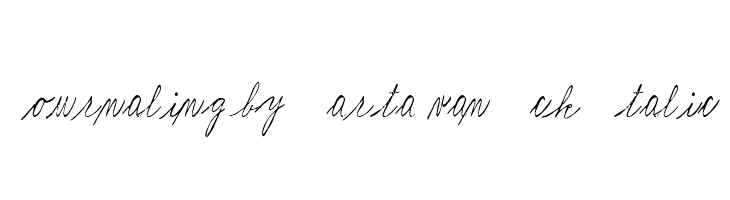 Journaling by Marta van Eck Italic  नि: शुल्क फ़ॉन्ट्स डाउनलोड