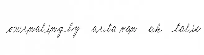 Journaling by Marta van Eck Italic  Fuentes Gratis Descargar