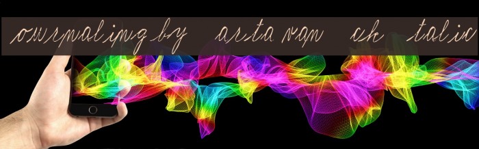 Journaling by Marta van Eck Italic Font examples