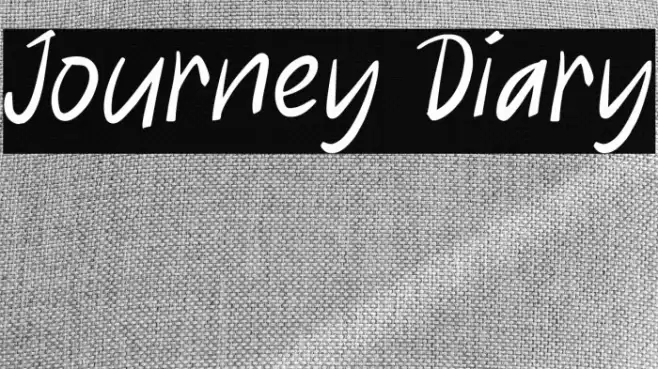 Journey Diary Fonte examples