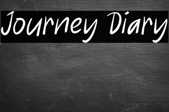 Journey Diary Fonte examples