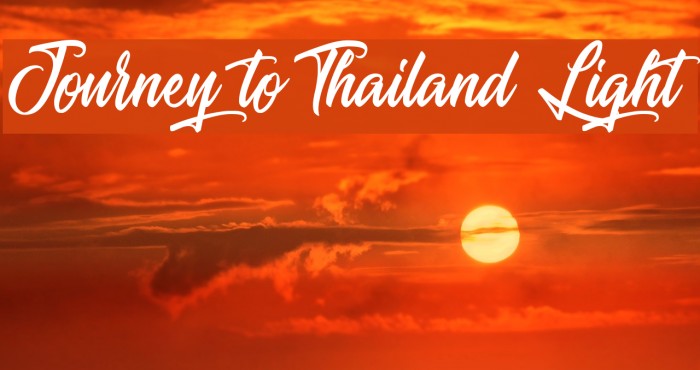 Journey to Thailand Light Font examples