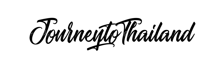 Journey to Thailand  Frei Schriftart Herunterladen