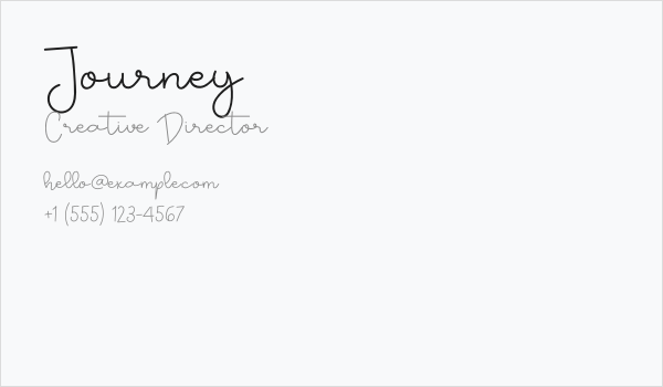 Journey Business Card