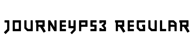 JourneyPS3 Regular  免费字体下载