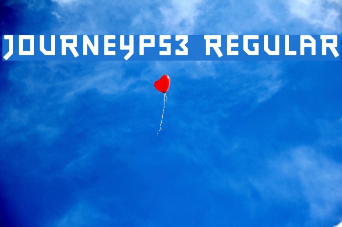JourneyPS3 Regular Font examples