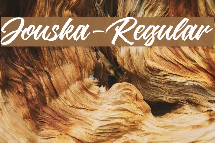 Jouska-Regular Font examples