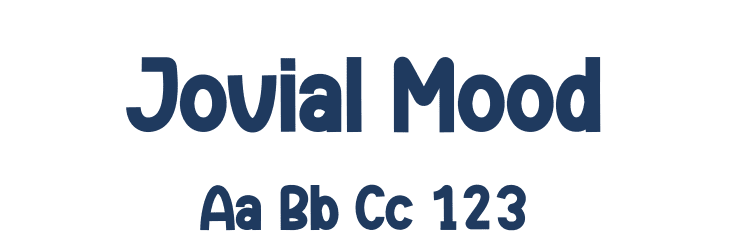 Jovial Mood Font Preview
