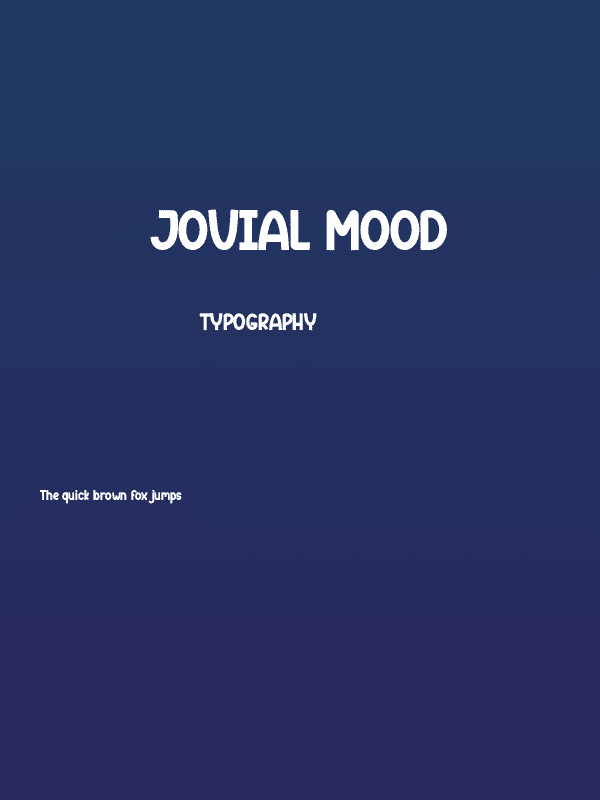 Jovial Mood Poster
