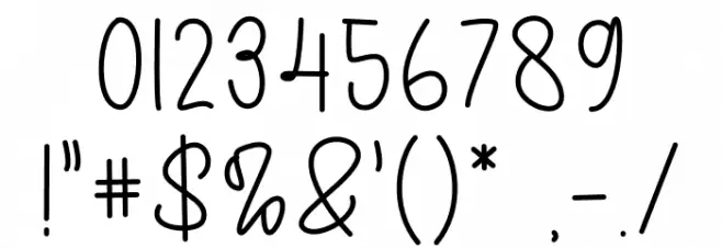 Jovita SignatureDemo フォント その他の文字