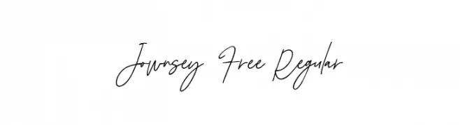 Jownsey Free Regular  Frei Schriftart Herunterladen