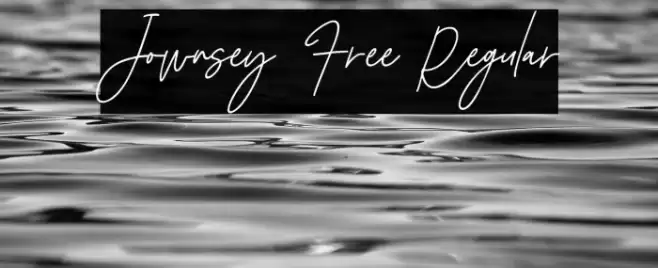 Jownsey Free Regular Font examples