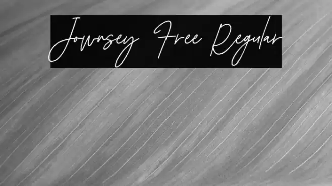 Jownsey Free Regular Font examples