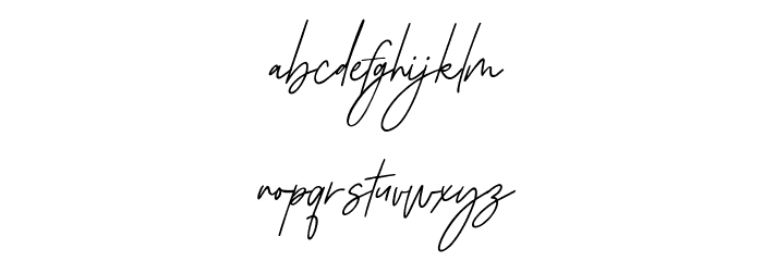 Jownsey Free Regular Font LOWERCASE