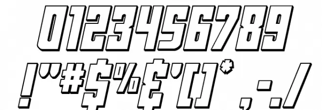 Joy Children LC 3D Italic Caratteri ALTRI CARATTERI