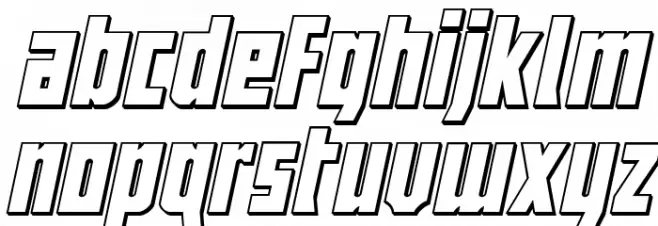 Joy Children LC 3D Italic Caratteri MINUSCOLO