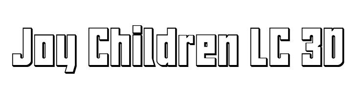 Joy Children LC 3D  Free Fonts Download