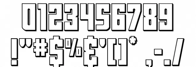 Joy Children LC 3D Font OTHER CHARS