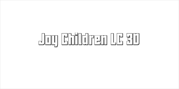 Joy Children LC 3D Logo