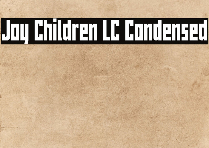 Joy Children LC Condensed Example 3