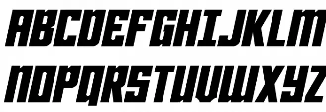 Joy Children LC Expanded Ital Font UPPERCASE