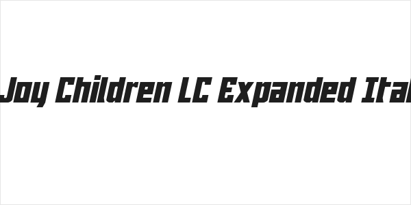 Joy Children LC Expanded Ital Logo