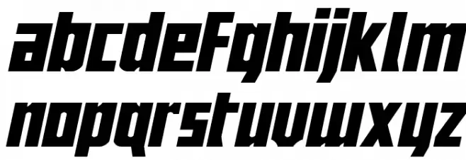 Joy Children LC Expanded Ital Font LOWERCASE