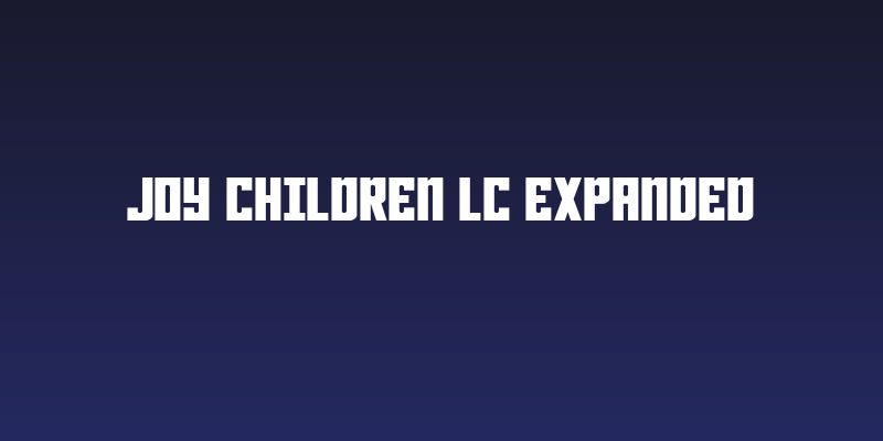 Joy Children LC Expanded Social Header
