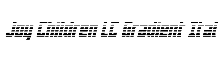 Joy Children LC Gradient Ital  Free Fonts Download