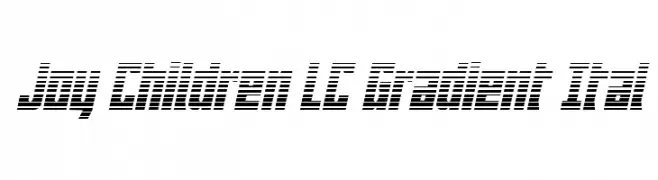 Joy Children LC Gradient Ital Font