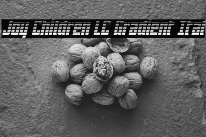 Joy Children LC Gradient Ital Font examples