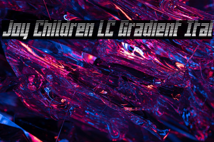 Joy Children LC Gradient Ital Example 3