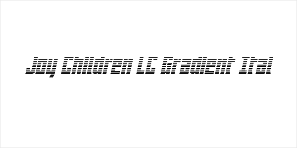 Joy Children LC Gradient Ital Logo