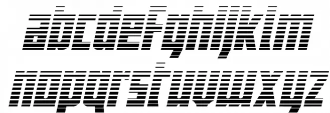 Joy Children LC Gradient Ital Font LOWERCASE