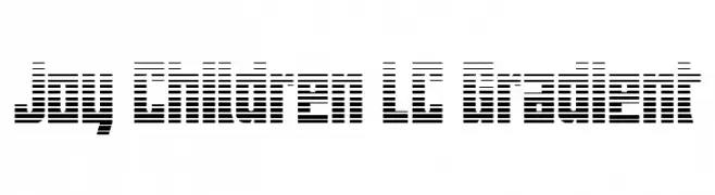 Joy Children LC Gradient Caratteri